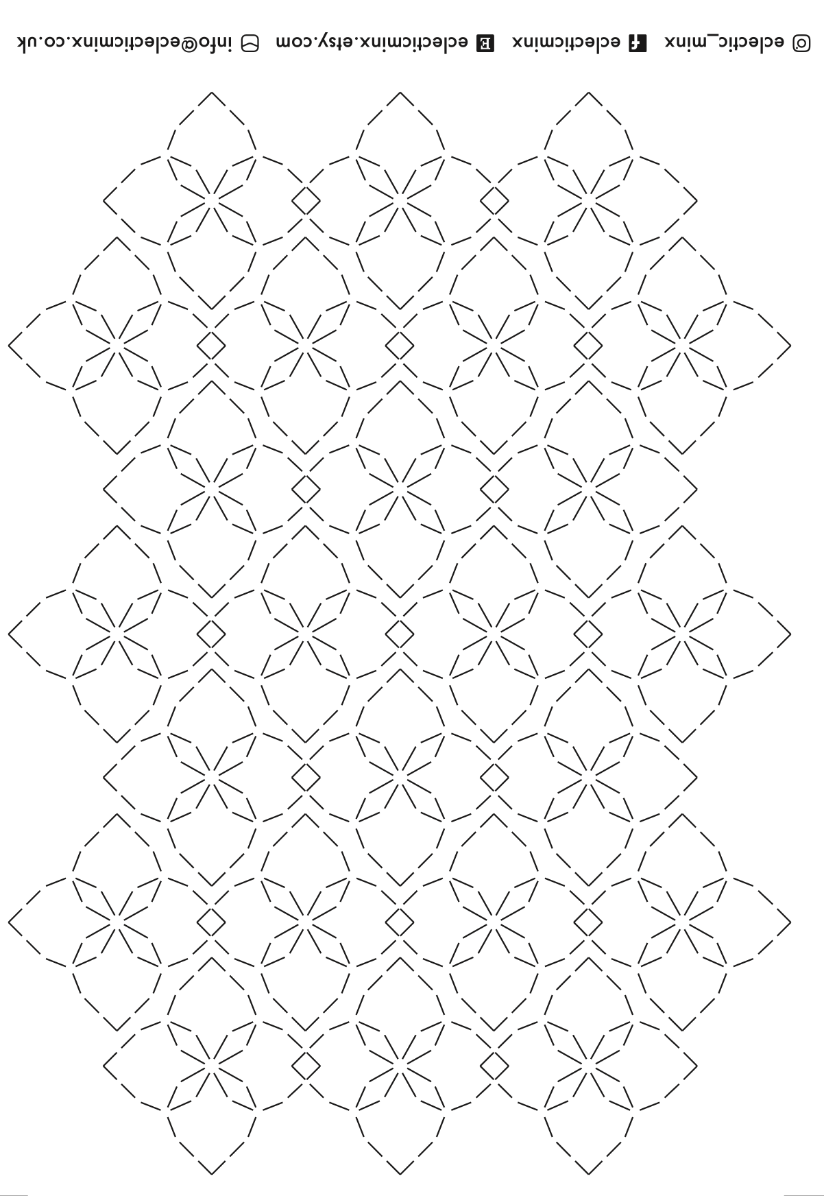 Pack 8 - 6 Stick 'n' Stitch Visible Mending Water Soluble Patterns